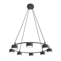 Lampa wisząca nowoczesna STARLIT 8 BLACK