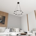 Lampa wisząca nowoczesna STARLIT 8 BLACK