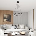 Lampa wisząca nowoczesna STARLIT 8 BLACK