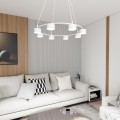 Lampa wisząca nowoczesna STARLIT 8 WHITE