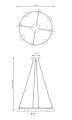 Lampa wisząca nowoczesna STARLIT 8 WHITE