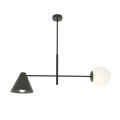 Lampa sufitowa nowoczesna HERMES 2 BLACK