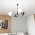 Lampa sufitowa nowoczesna HERMES 4 BLACK