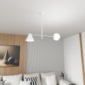 Lampa sufitowa nowoczesna HERMES 2 WHITE