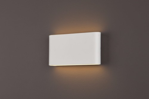 Kinkiet 2-punktowy nowoczesny minimalistyczny LED ZONE DUŻY IP44 biały