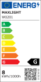 Kinkiet 2-punktowy nowoczesny minimalistyczny LED ZONE DUŻY IP44 biały