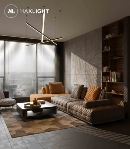 Lampa wisząca LED ściemnialna MAXLIGHT P0311D TRIO 3 czarny