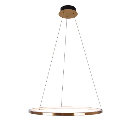 Lampa wisząca LED MAXLIGHT P0494 QUEEN  Ø 70 cm ZŁOTO SZCZOTKOWANE