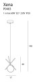 Lampa wisząca MAXLIGHT P0403 XENA