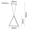 Lampa wisząca Ikuna A - Czarna (420 mm) 4000K 5077 Antigo