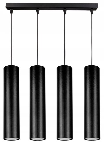 Lampa wisząca 4-punktowa TUBA BLACK #1030