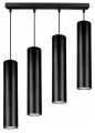 Lampa wisząca 4-punktowa TUBA BLACK #1030