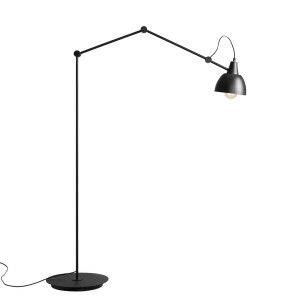 Lampa stojąca z ruchomym ramieniem AIDA BLACK czarny
