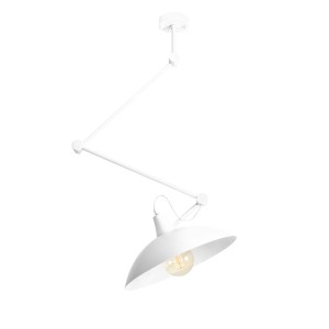 Lampa sufitowa z ruchomym ramieniem MELOS WHITE biały