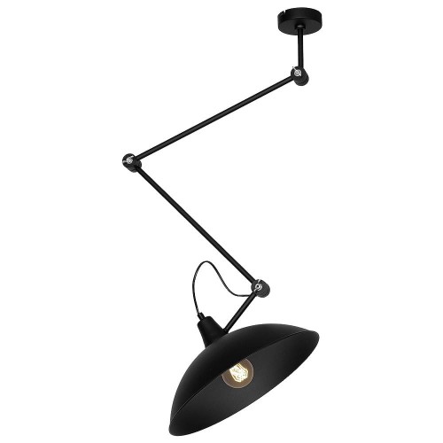 Lampa sufitowa z ruchomym ramieniem MELOS BLACK czarny