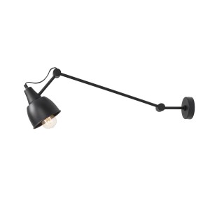 Lampa sufitowa 1-punktowa z ruchomym ramieniem AIDA BLACK czarny