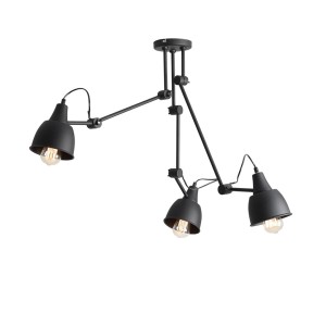 Lampa sufitowa 3-punktowa z ruchomymi ramionami AIDA 3 BLACK czarny