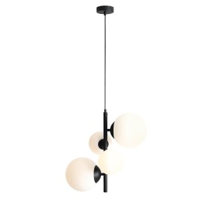 Lampa wisząca 4-punktowa BLOOM 4 BLACK czarny