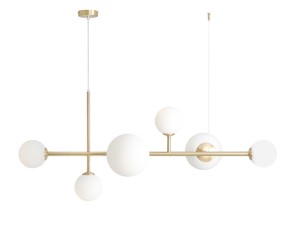 Lampa wisząca 6-punktowa DIONE 6 BRASS mosiądz