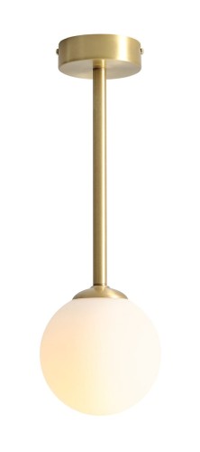 Lampa sufitowa wisząca 1-punktowa PINNE SHORT BRASS mosiądz