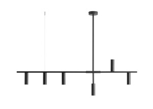 Lampa wisząca 6-punktowa TREVO 6 ALL BLACK czarny
