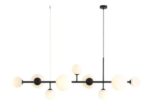 Lampa wisząca 9-punktowa DIONE 9 BLACK czarny