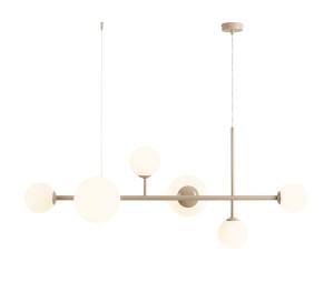 Lampa wisząca 6-punktowa DIONE 6 BEIGE beżowy
