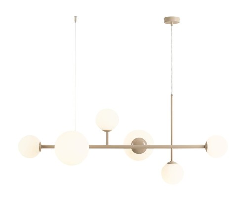 Lampa wisząca 6-punktowa DIONE 6 BEIGE beżowy