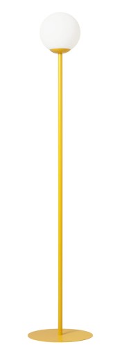 Lampa stojąca nowoczesna PINNE MUSTARD żółty musztardowy