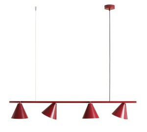 Lampa wisząca 4-punktowa nowoczesna FORM 4 RED WINE czerwony