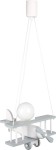 Lampa wisząca dziecięca Samolot GREY 104.10.12 Hellux