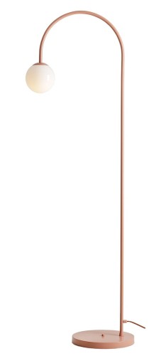 Lampa podłogowa nowoczesna UNA CORAL koralowy