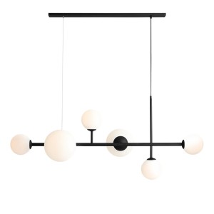 Lampa wisząca 6-punktowa DIONE 6 BLACK (LISTWA) czarny