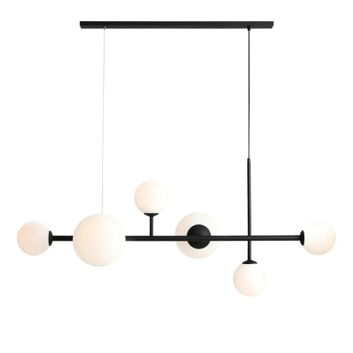 Lampa wisząca 6-punktowa DIONE 6 BLACK (LISTWA) czarny