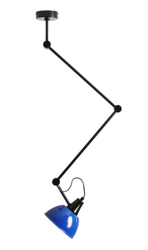 Lampa sufitowa 1-punktowa z ruchomym ramieniem AIDA GLOSS COBALT niebieski