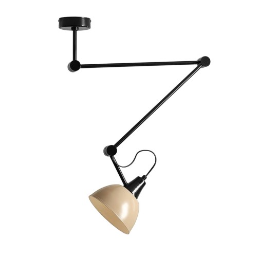 Lampa sufitowa 1-punktowa z ruchomym ramieniem AIDA GLOSS BEIGE beżowy