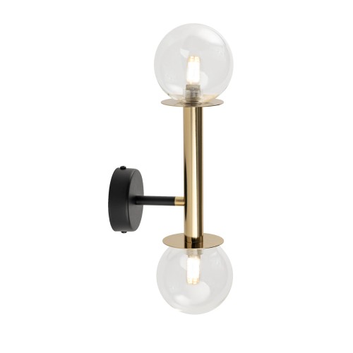 DAISY 2 kinkiet  złoty/transparentny