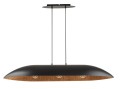 Lampa wisząca z kompozytu mineralnego Gondola L czarny/miedziany