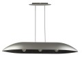 Lampa wisząca z kompozytu mineralnego Gondola L srebrny/czarny