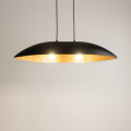 Lampa wisząca z kompozytu mineralnego Gondola M czarny/miedziany