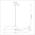 Lampa wisząca kompozytowa Kapello L brązowy/miedziany 76cm