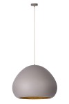 Lampa wisząca Lava taupe/złoty