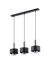 Lampa wisząca RIF LUX 3 czarny/srebrny