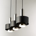 Lampa wisząca RIF LUX 3 czarny/srebrny