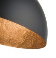 Sfera 70 plafon czarny/miedziany