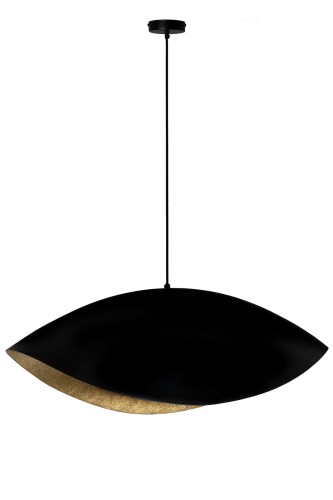 Lampa wisząca nowoczesna SONA czarny/złoty