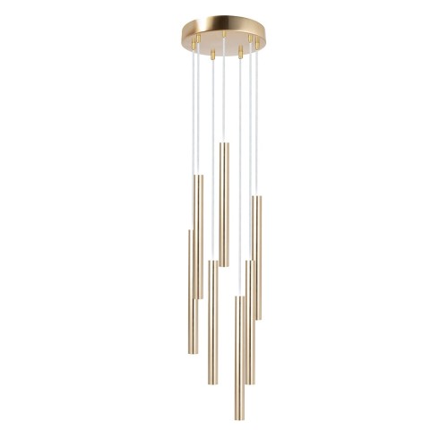Lampa wisząca SOPEL PREMIUM 7 KOŁO złoty szczotkowany