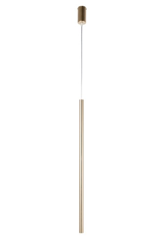 Lampa wisząca SOPEL PREMIUM 1 długi złoty szczotkowany