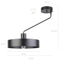 JUMBO 1 CZARNY plafon