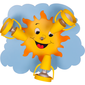 Plafon dziecięcy Słoneczko 524.64.08 Hellux